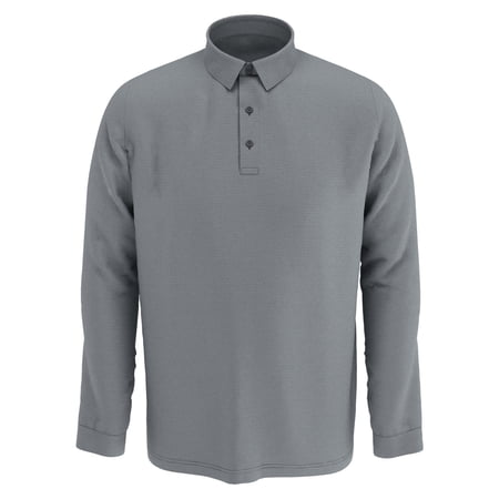 Callaway Golf Swing Tech Essential Long Sleeve Polo Quiet Shade Heather XXXL