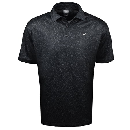 Callaway Golf USA All-Over Flag Print Polo Caviar Small