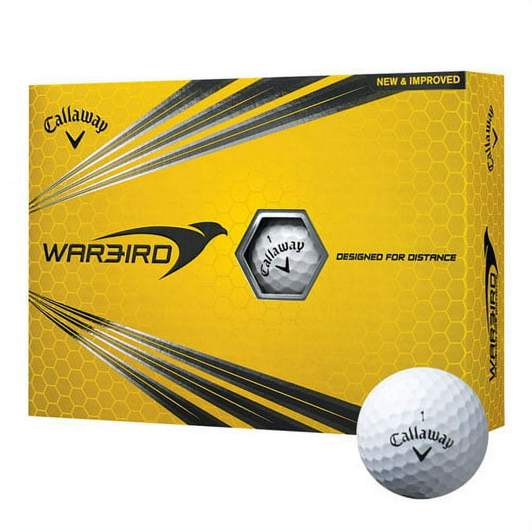 Callaway Golf Warbird Golf Balls, 12 Pack, White, Designed