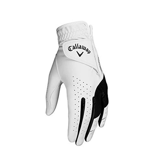 Callaway Golf Women s Weather Spann Premium Japanese Synthetic Golf Glove Small Single White Worn on Left Hand