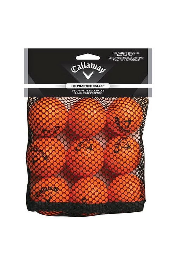 HX Soft-Flight Foam Practice Golf Balls, Orange