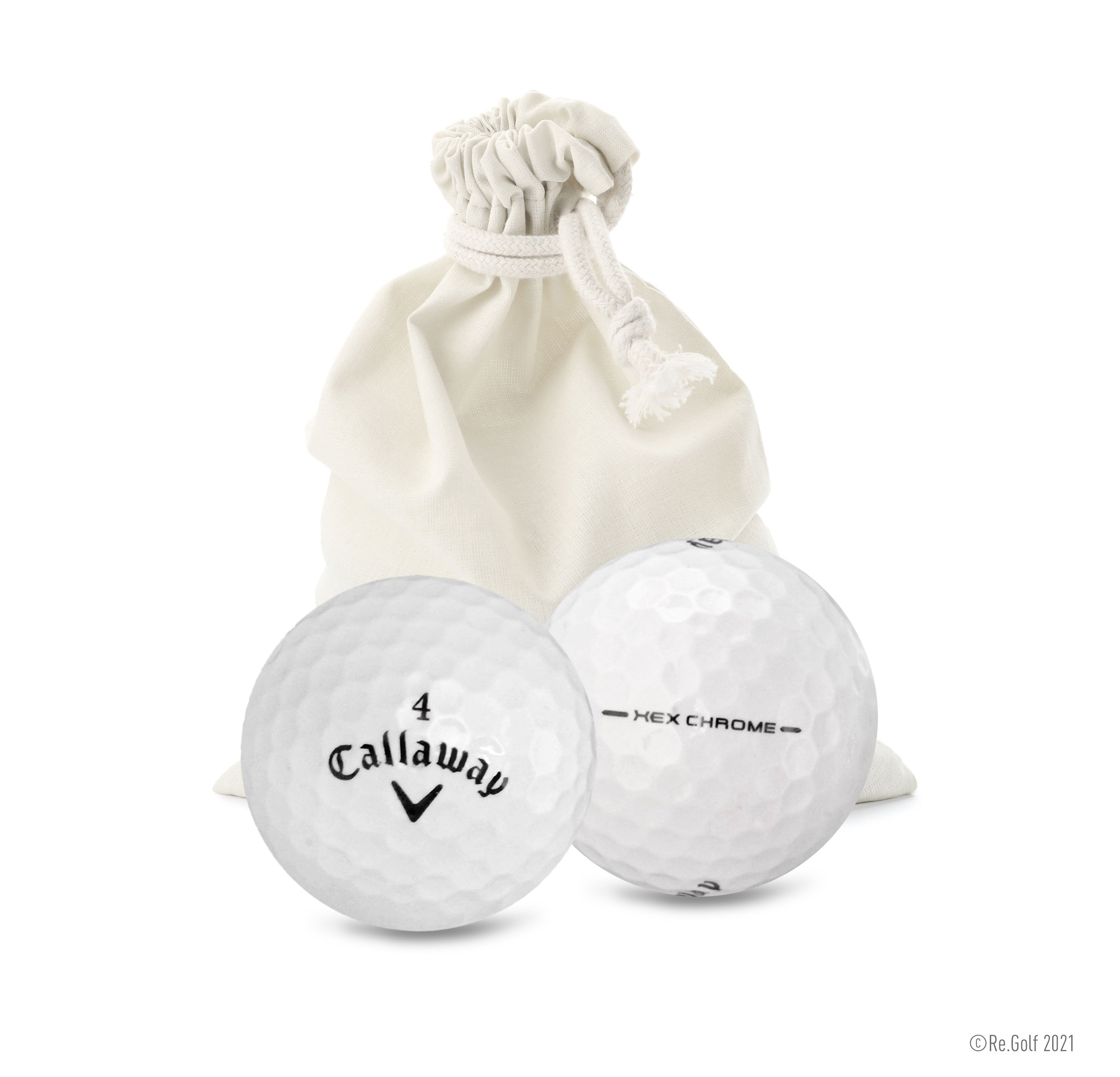 Callaway Hex Chrome - Quantity 12 in Eco-Friendly Bag (Professionally Recycled)