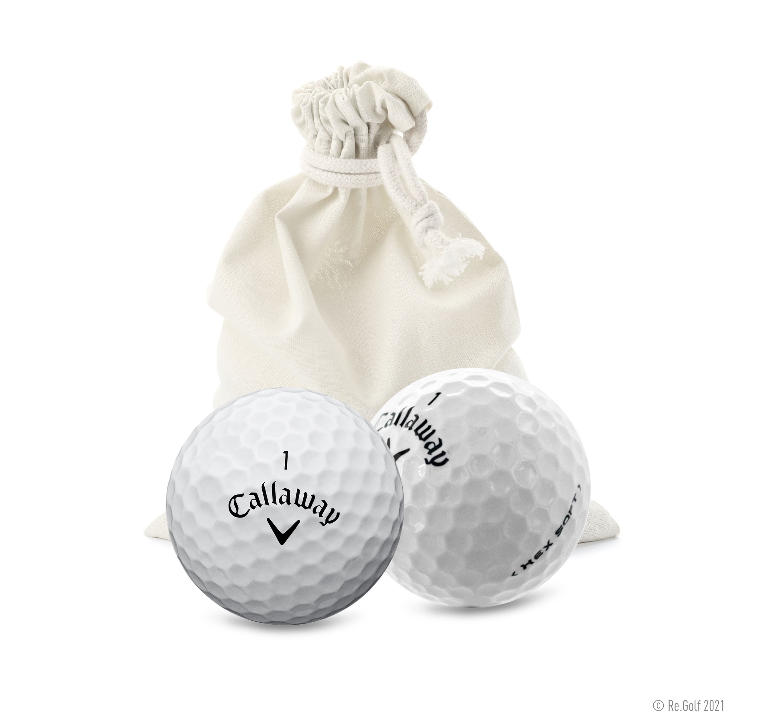 Callaway Hex Soft - Quantity 12 in Eco-Friendly Bag (Professionally Recycled)