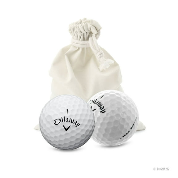 Callaway Hex Soft - Quantity 12 in Eco-Friendly Bag (Professionally Recycled)