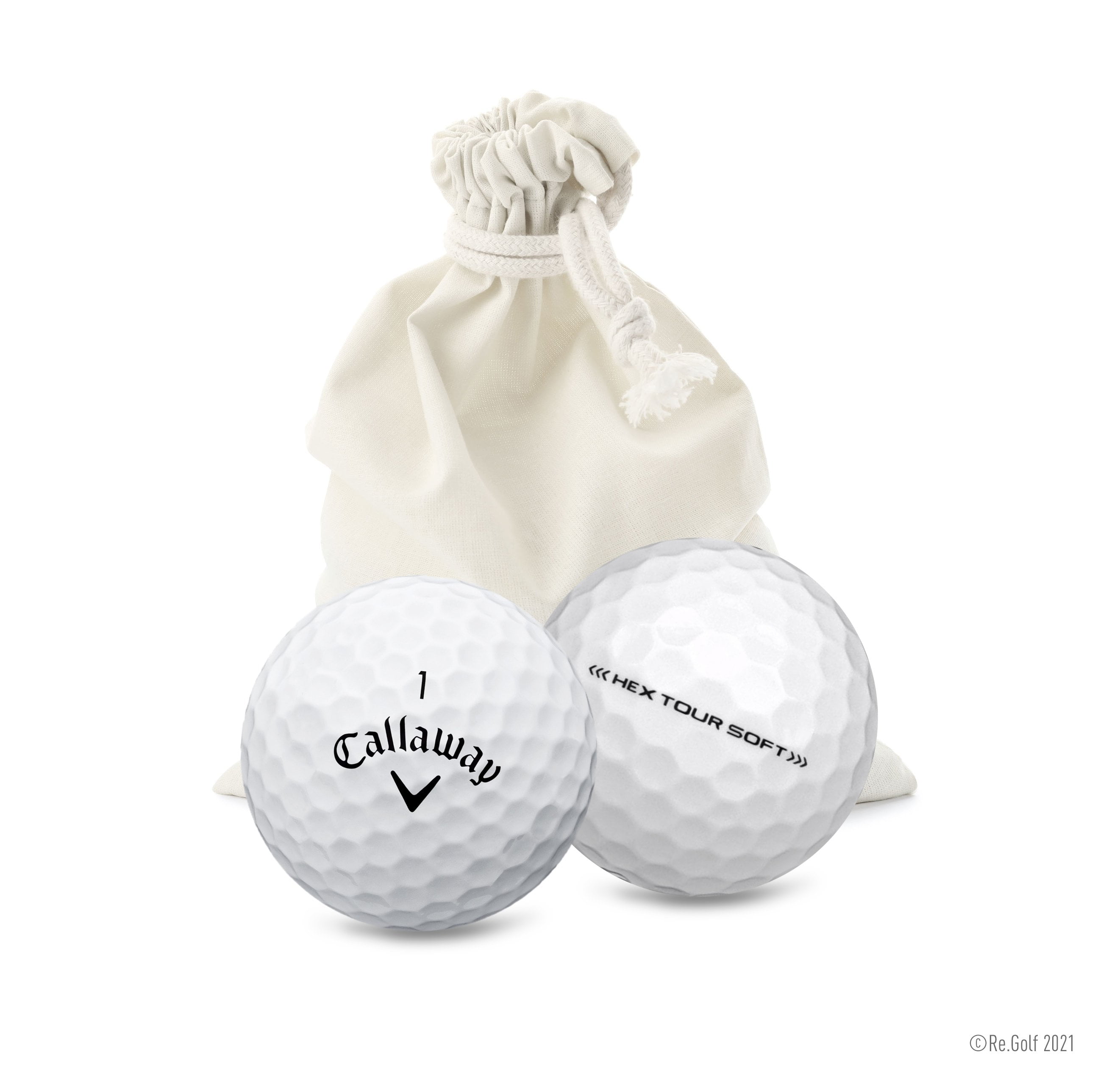 Callaway Hex Tour Soft - Quantity 12 in Eco-Friendly Bag (Professionally Recycled)
