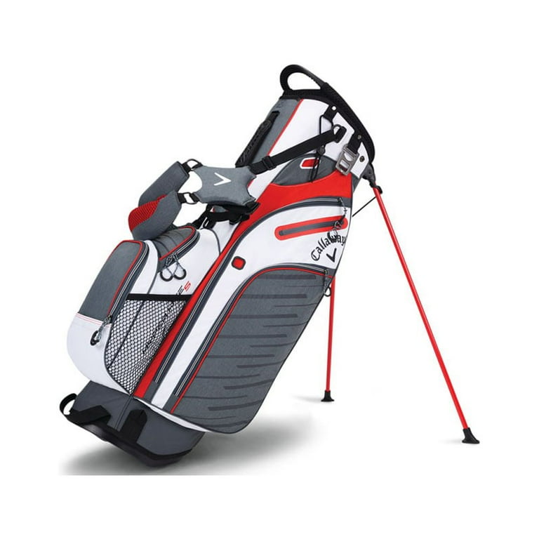 Callaway Hyper-Lite 5 Stand Bag (White/Titanium/Orange, 2017) NEW