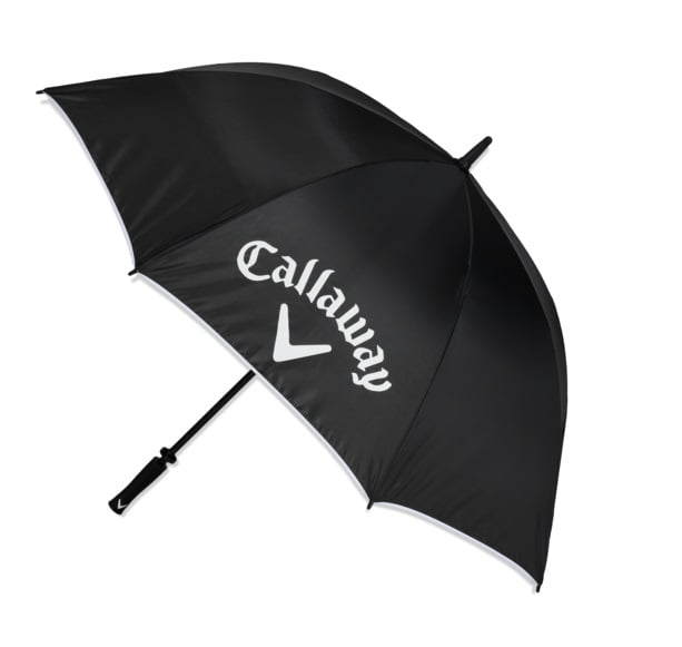 Callaway 60" Black and White Fiberglass Golf Umbrella