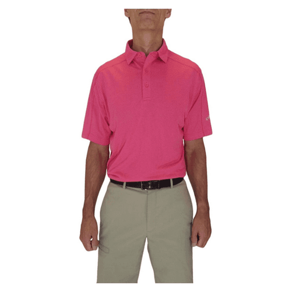 Callaway, Men's Golf Polo Shirt, Raspberry Pink, Large