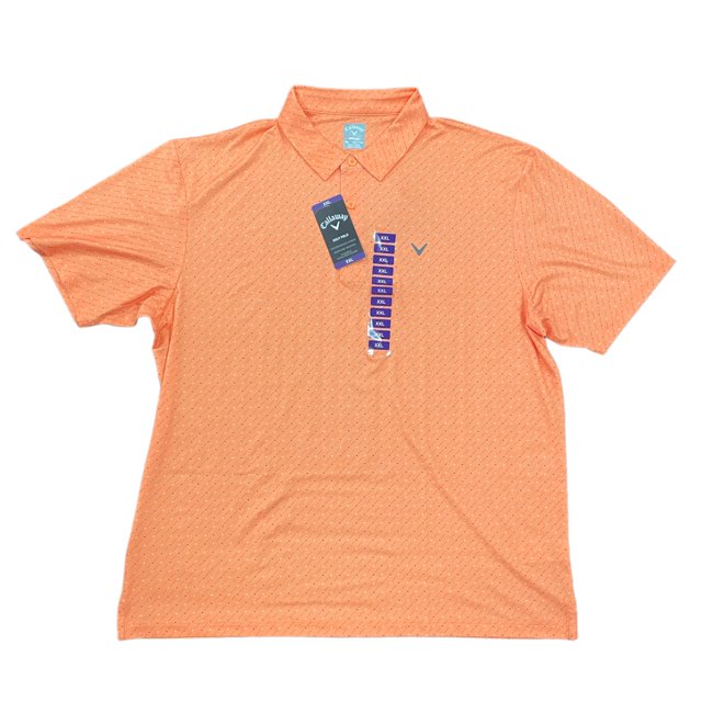 Callaway Men's Performance Stretch Moisture Wicking Short Sleeve Golf Polo (Bird of Paradise