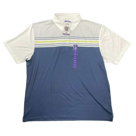 Callaway Men's Performance Stretch Moisture Wicking Short Sleeve Golf Polo  (Daiquiri Green, XXL)