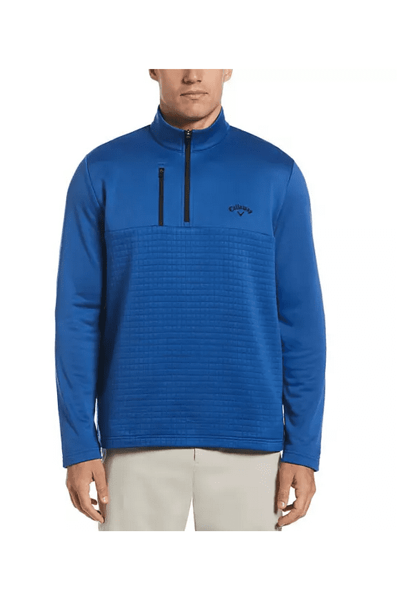 Men's Quarter Zip Pullover Galaxy Blue XXL