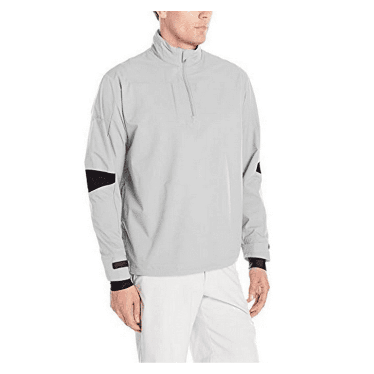 Callaway Men s Short Sleeve 1 4 Zip Wind Shirt Grey L