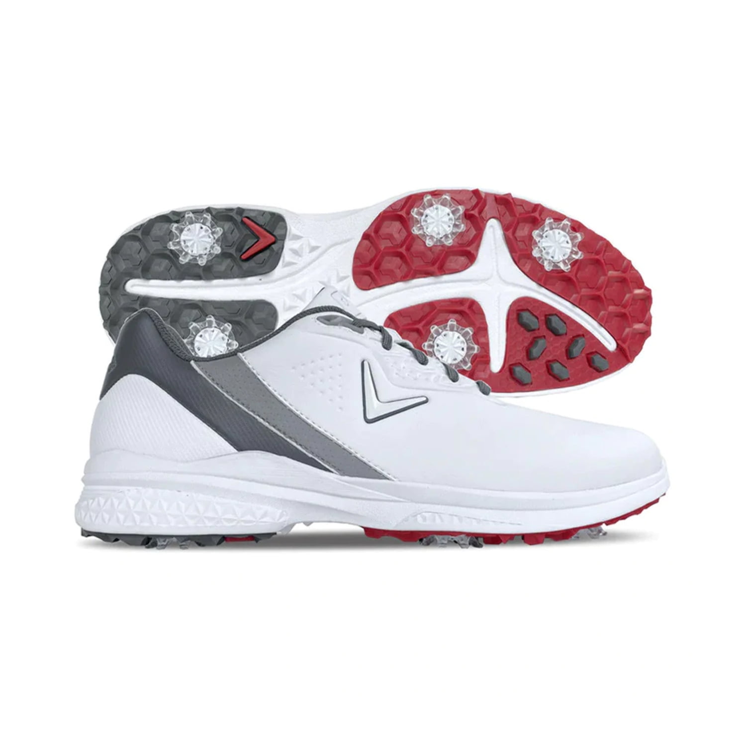 Callaway Solana TRX V2 – Men 12 – White/Gray Golf Shoes – No Box Callaway Golf Solana TRX V3 Golf Shoe White – 2BigFeet main image 2