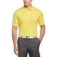 thumbnail image 1 of Callaway Men's Solid Short Sleeve Golf Polo, Lemon Zest, Medium, 1 of 2