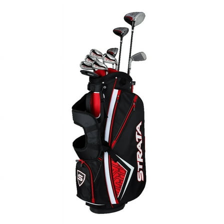 Callaway Men's Strata Plus '19 Complete 14-Piece Steel Golf Club Set with Bag, Left Handed
