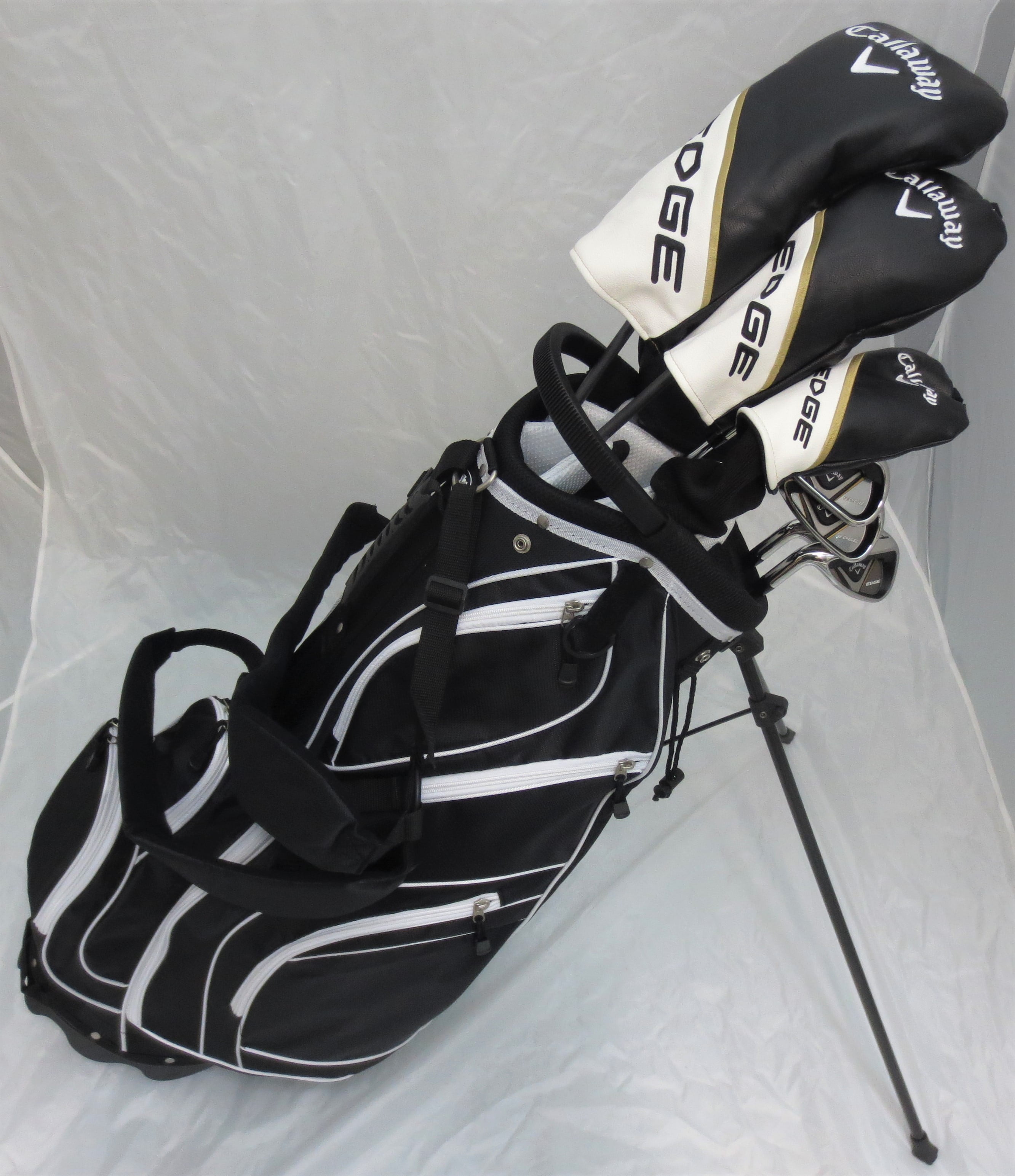 Callaway, Mens Left Hand Golf Set Complete Driver, Fairway Wood, Hybrid, Irons, Putter, Clubs and Stand Bag