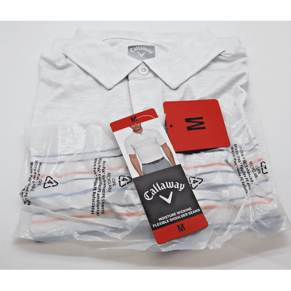 Callaway Men's Ventilated Polo White Medium