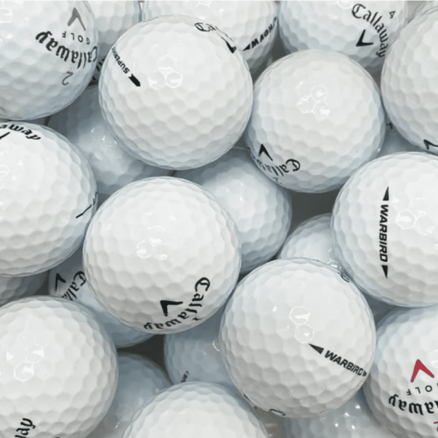 Callaway Mix Golf Balls, Near Mint, 4a, AAAA Quality, 24 Pack, White