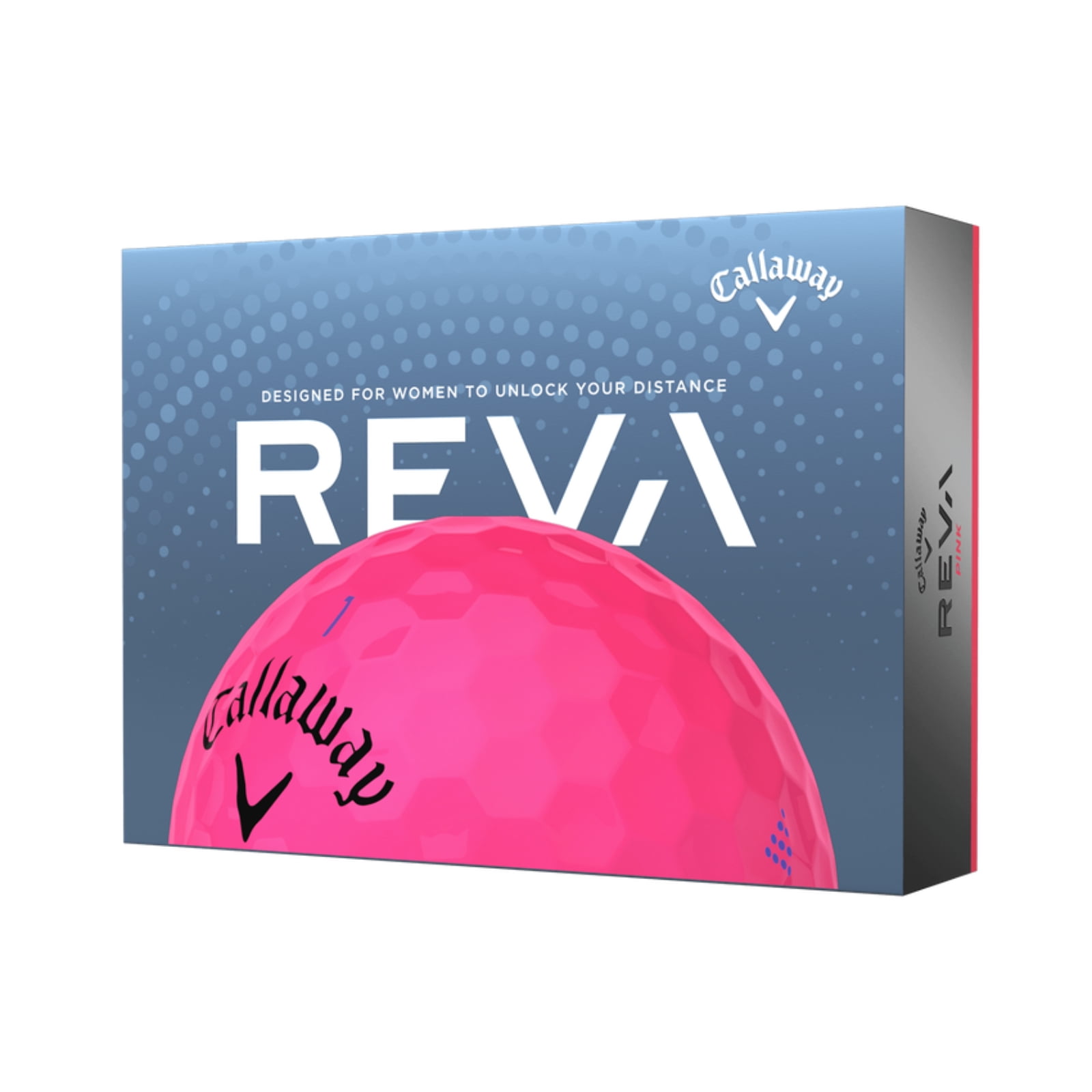 Callaway REVA Golf Balls, Pink, 1.42 lb, 12 Pieces