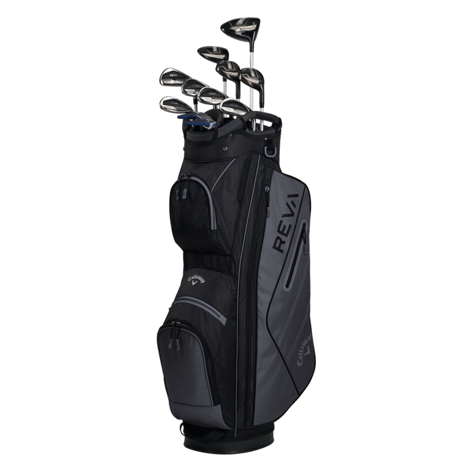 Callaway REVAゴルフバッグ 黒 Callaway - Women's REVA 11pc Stand Bag Set | Morton Golf Sales