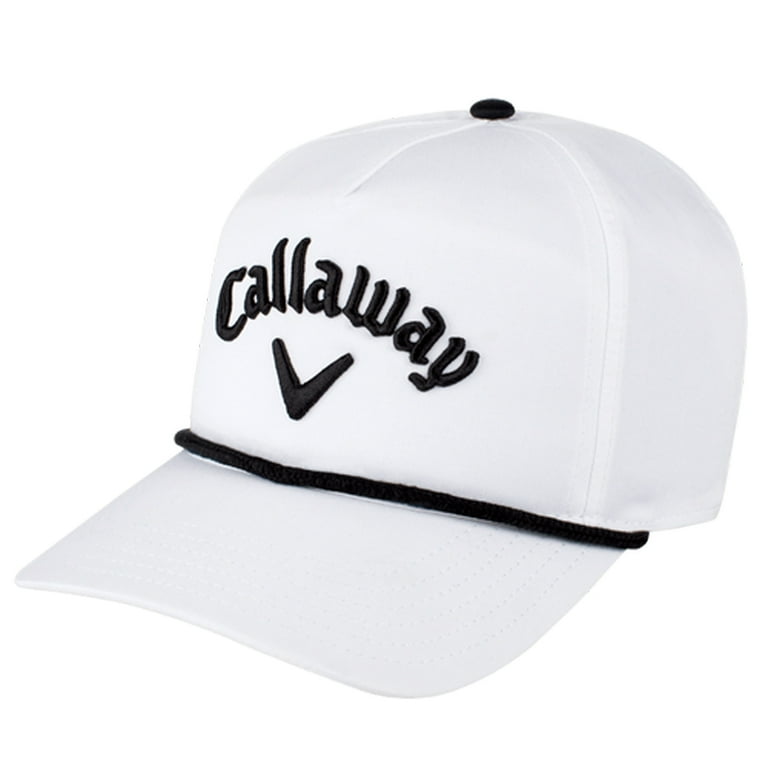 New Callaway Rope Hat (White, Adjustable)- Golf Accessory
