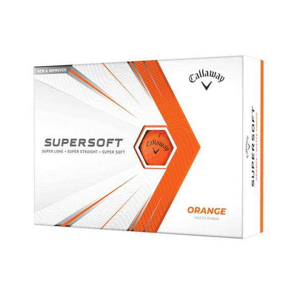 Callaway Super Soft Matte 2021 Orange Golf Balls 12 Pack