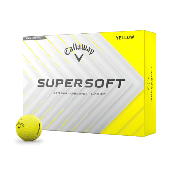 Callaway SuperSoft 2025 Golf Balls 12pk, Yellow