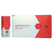 Callaway Superfast BOLD 2022 Golf Balls, Red, 15 Pack