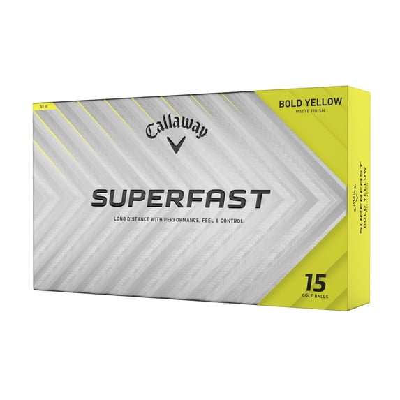 Callaway Superfast 2025 Golf Balls 15pk, Bold Yellow