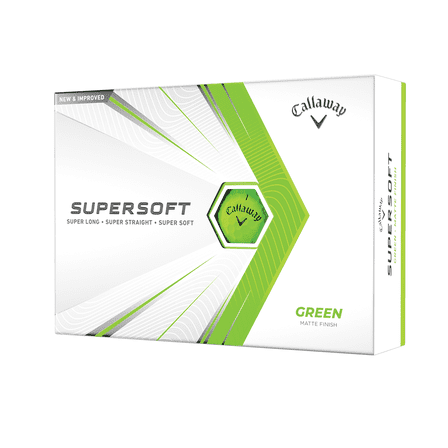 Callaway Supersoft 2021 Golf Balls, Matte Green, 12 Pack