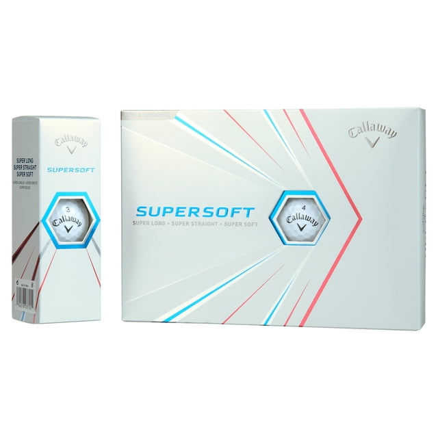 Callaway Supersoft 2021 Golf Balls, White, 12 Pack