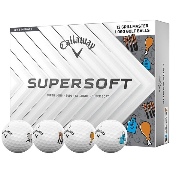 Callaway Supersoft Grill Master Golf Balls [12-Ball] 1-Dozen White