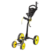 Callaway Trek Compact Push Cart, Black and Yellow, Lightweight and Portable