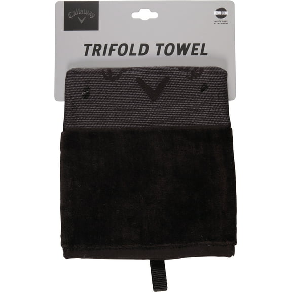 Callaway TW CG Trifold Towel BLK 23,Black, Small