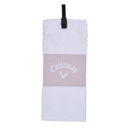 Callaway Golf Trifold Mauve/White Towel New