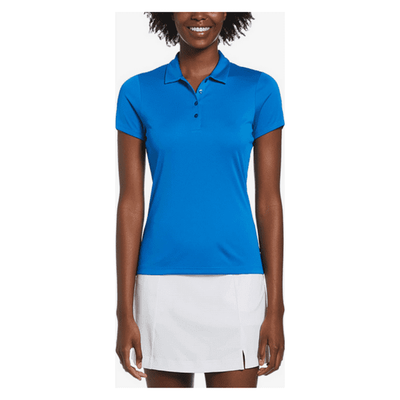Callaway Women's Golf Short Sleeve Polo Shirt Solid Polyester Skydiver size M