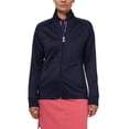 thumbnail image 1 of Callaway Women's Midweight Waffle Fleece Full-Zip Jacket (Peacoat, Large), 1 of 2