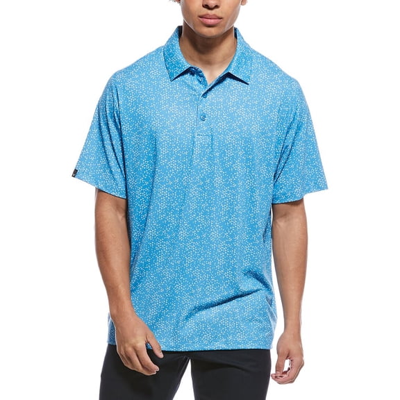 Callaway mens All Over Chevron Printed Polo Shirt, s, Grey