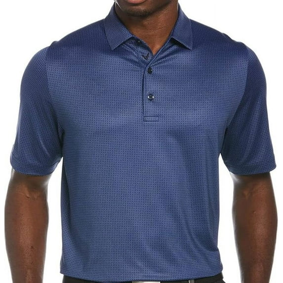 Callaway mens Chev Foulard Print Polo Shirt, M, Blue
