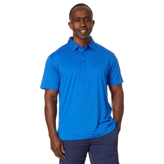 Callaway mens Micro Hex Solid Polo Shirt, XXL, Blue