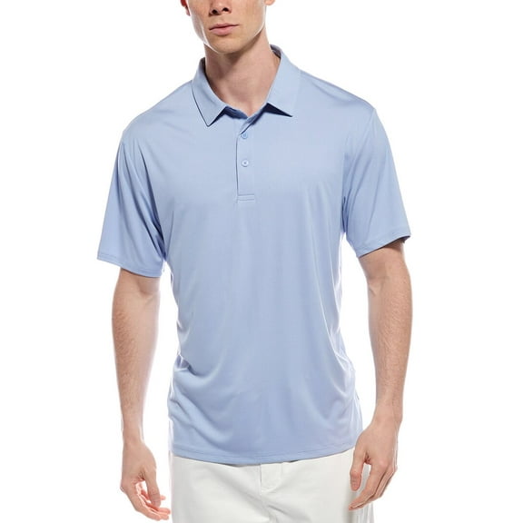 Callaway mens  Premium Jacquard Polo Shirt, m, Blue