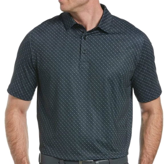 Callaway mens Swing Tech All Over Chev Printed Polo Shirt, S, Black