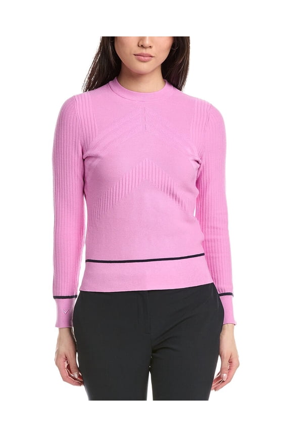 womens  Chev Sweater, XXL, Purple