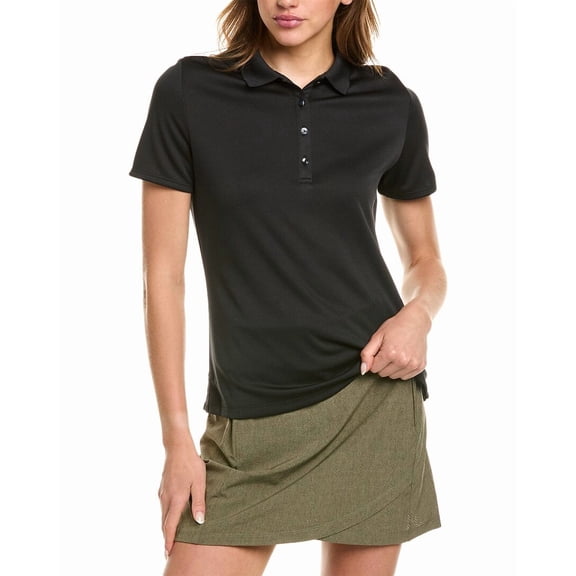 NEW Women's Callaway Golf Solid Swing Tech Polo Caviar XL