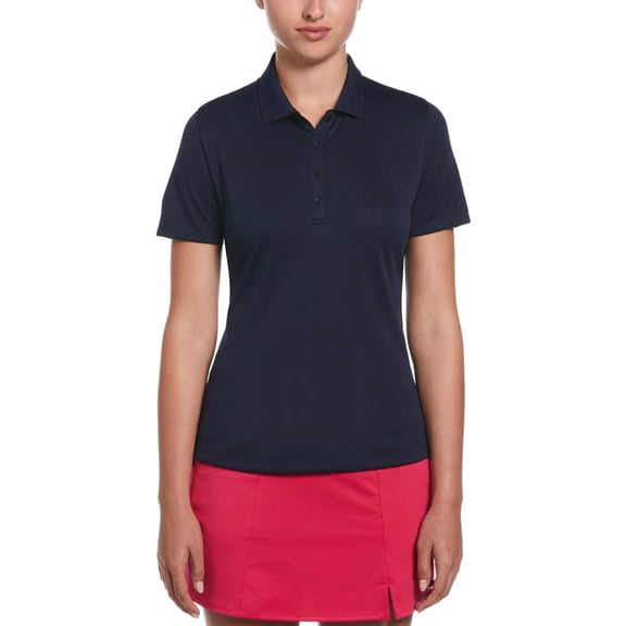 NEW Women's Callaway Golf Solid Swing Tech Polo Peacoat Small