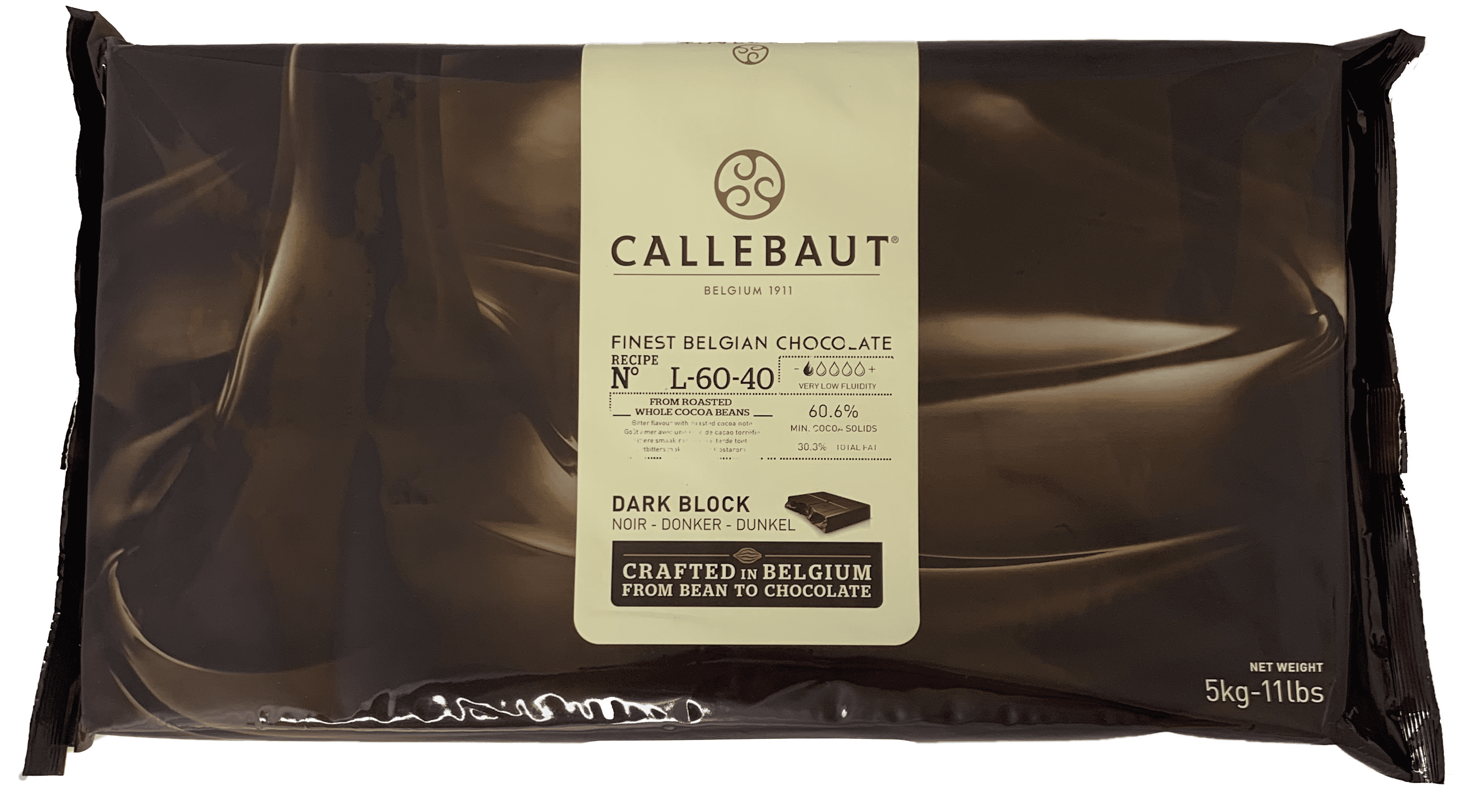 Callebaut L-60-40 60.6% Dark Chocolate Block