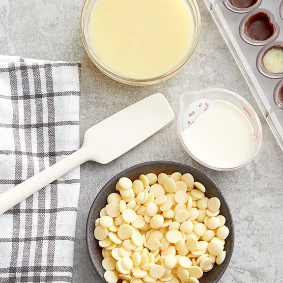 Callebaut Recipe CW2 White Chocolate Callets 22 lb. - 2/Case