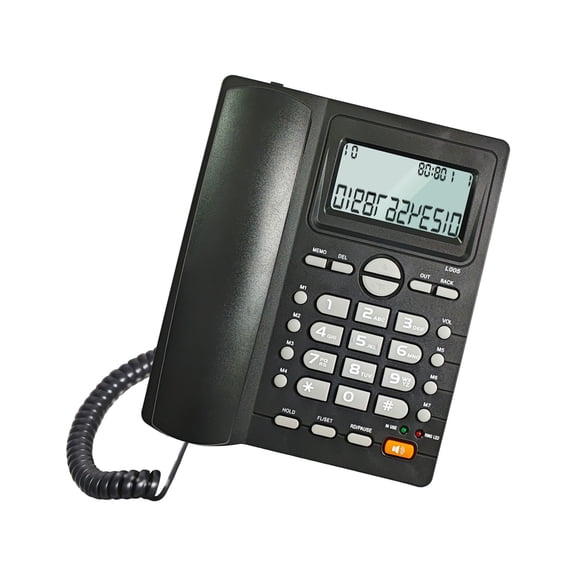 Caller Display Landline Telephone With Large Buttons And Durability Plastic Design For Offices And Home Use