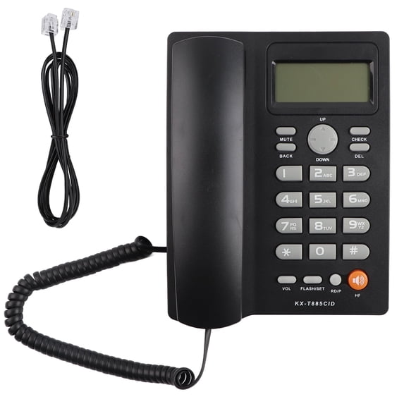 Caller ID Telephone Handsfree Calling Landline Phone English, Noise Reduction Telephone With Mute Function, Practical Landline Phone For Home Office Hotel