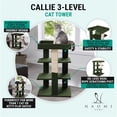 thumbnail image 1 of Callie 3-Level Cat Condo, Cat Tower, Cat Tree by Naomi Home-Color: Beige, 1 of 7